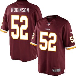 Nike Youth Limited Burgundy Red Home Jersey Washington Redskins Keenan Robinson 52