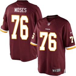 Nike Youth Limited Burgundy Red Home Jersey Washington Redskins Morgan Moses 76