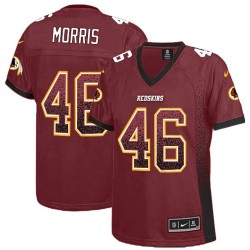 Nike Women's Elite Burgundy Red Drift Fashion Jersey Washington Redskins Alfred Morris 46