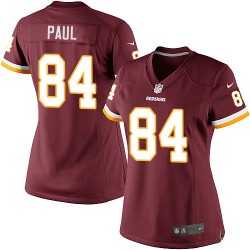 Nike Women's Elite Burgundy Red Home Jersey Washington Redskins Niles Paul 84