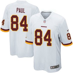 Nike Men's Game White Road Jersey Washington Redskins Niles Paul 84
