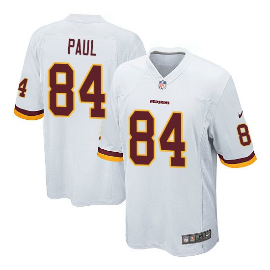 Nike Men's Game White Road Jersey Washington Redskins Niles Paul 84