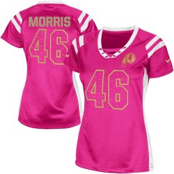 Nike Women's Elite Pink Draft Him Shimmer Jersey Washington Redskins Alfred Morris 46
