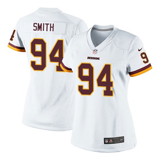 Nike Women's Elite White Road Jersey Washington Redskins Preston Smith 94