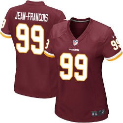 Nike Women's Game Burgundy Red Home Jersey Washington Redskins Ricky Jean-Francois 99