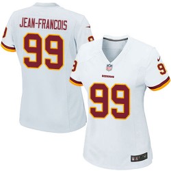 Nike Women's Game White Road Jersey Washington Redskins Ricky Jean-Francois 99