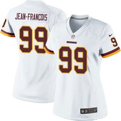 Nike Women's Elite White Road Jersey Washington Redskins Ricky Jean-Francois 99