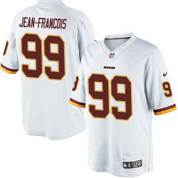 Nike Men's Limited White Road Jersey Washington Redskins Ricky Jean-Francois 99