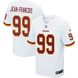 Nike Men's Elite White Road Jersey Washington Redskins Ricky Jean-Francois 99