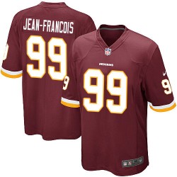 Nike Men's Game Burgundy Red Home Jersey Washington Redskins Ricky Jean-Francois 99