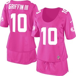 Nike Women's Elite Pink Breast Cancer Awareness Jersey Washington Redskins Robert Griffin III 10