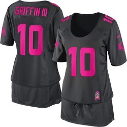 Nike Women's Game Dark Grey Breast Cancer Awareness Jersey Washington Redskins Robert Griffin III 10