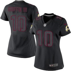 Nike Women's Limited Black Impact Jersey Washington Redskins Robert Griffin III 10