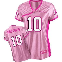 Nike Women's Limited Pink Be Luv'd Jersey Washington Redskins Robert Griffin III 10