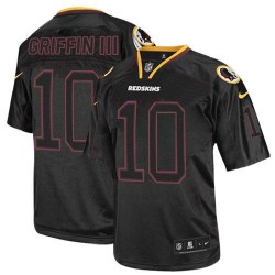 Nike Youth Game Lights Out Black Jersey Washington Redskins Robert Griffin III 10