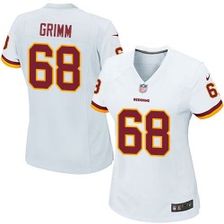 Nike Women's Game White Road Jersey Washington Redskins Russ Grimm 68