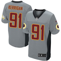 Nike Men's Elite Grey Shadow Jersey Washington Redskins Ryan Kerrigan 91