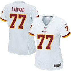 Nike Women's Game White Road Jersey Washington Redskins Shawn Lauvao 77