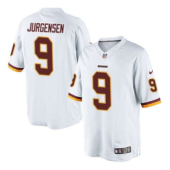Nike Youth Elite White Road Jersey Washington Redskins Sonny Jurgensen 9