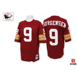 Mitchell and Ness Men's Authentic Burgundy Red Home Throwback Jersey Washington Redskins Sonny Jurgensen 9