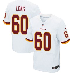 Nike Men's Elite White Road Jersey Washington Redskins Spencer Long 60
