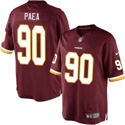 Nike Youth Elite Burgundy Red Home Jersey Washington Redskins Stephen Paea 90