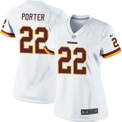 Nike Women's Limited White Road Jersey Washington Redskins Tracy Porter 22