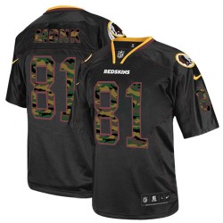 Nike Men's Camo Fashion Jersey Elite Black Camo Fashion Jersey Washington Redskins Art Monk 81