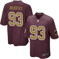 Nike Men's Game Burgundy Red 80th Anniversary Alternate Jersey Washington Redskins Trent Murphy 93