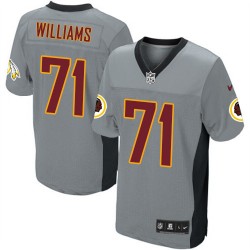 Nike Men's Elite Grey Shadow Jersey Washington Redskins Trent Williams 71