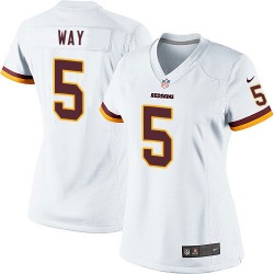 Nike Women's Limited White Road Jersey Washington Redskins Tress Way 5