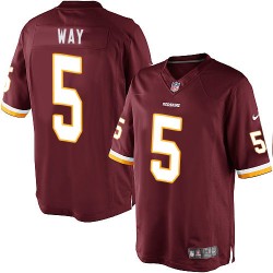 Nike Youth Limited Burgundy Red Home Jersey Washington Redskins Tress Way 5