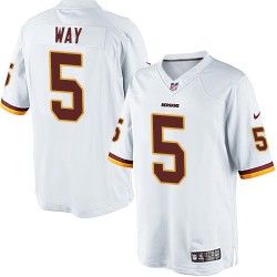 Nike Men's Limited White Road Jersey Washington Redskins Tress Way 5
