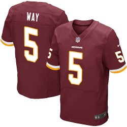 Nike Men's Elite Burgundy Red Home Jersey Washington Redskins Tress Way 5