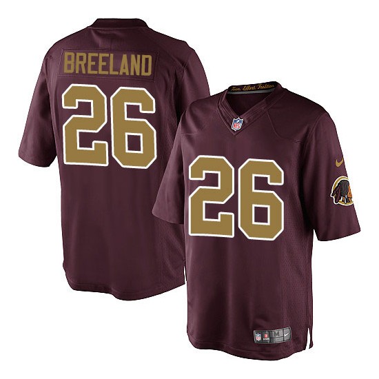 Nike Youth Limited Burgundy Red 80th Anniversary Alternate Jersey Washington Redskins Bashaud Breeland 26