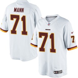 Nike Men's Limited White Road Jersey Washington Redskins Charles Mann 71