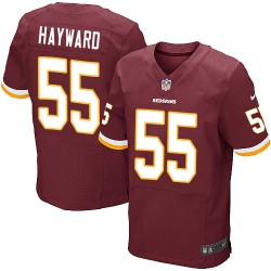 Nike Men's Elite Burgundy Red Home Jersey Washington Redskins Adam Hayward 55