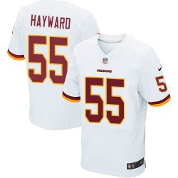 Nike Men's Elite White Road Jersey Washington Redskins Adam Hayward 55