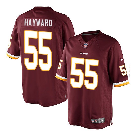 Nike Men's Limited Burgundy Red Home Jersey Washington Redskins Adam Hayward 55