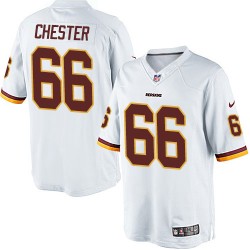 Nike Youth Limited White Road Jersey Washington Redskins Chris Chester 66