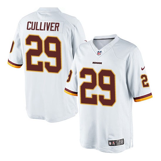 Nike Men's Limited White Road Jersey Washington Redskins Chris Culliver 29
