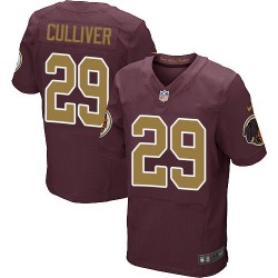 Nike Men's Elite Burgundy Red 80th Anniversary Alternate Jersey Washington Redskins Chris Culliver 29