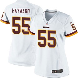 Nike Women's Elite White Road Jersey Washington Redskins Adam Hayward 55