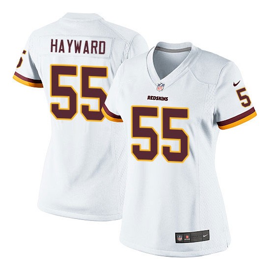 Nike Women's Elite White Road Jersey Washington Redskins Adam Hayward 55