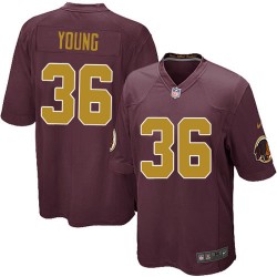 Nike Youth Limited Burgundy Red 80th Anniversary Alternate Jersey Washington Redskins Darrel Young 36