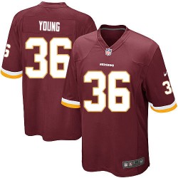 Nike Youth Limited Burgundy Red Home Jersey Washington Redskins Darrel Young 36