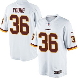 Nike Youth Limited White Road Jersey Washington Redskins Darrel Young 36