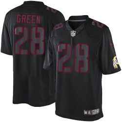 Nike Men's Elite Black Impact Jersey Washington Redskins Darrell Green 28