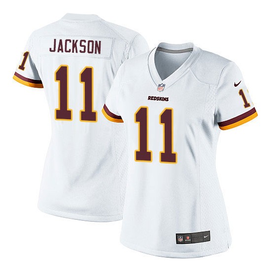 Nike Women's Elite White Road Jersey Washington Redskins DeSean Jackson 11