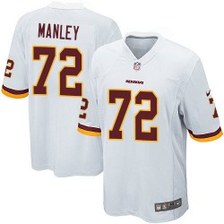 Nike Men's Game White Road Jersey Washington Redskins Dexter Manley 72
